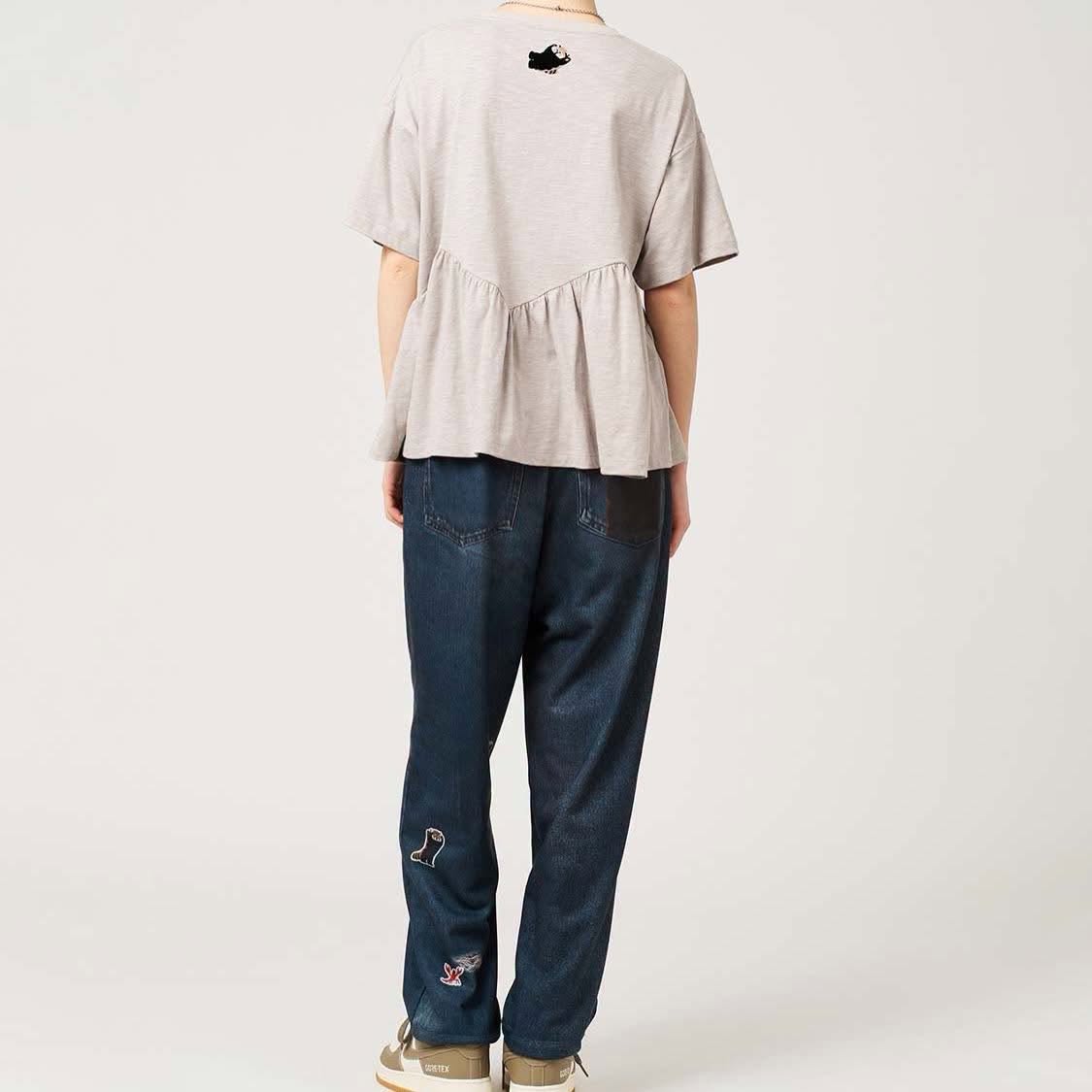 ❤️$420 VIP$390 🇯🇵 新品 graniph 褶襉下擺上衣 035001365 杏色入