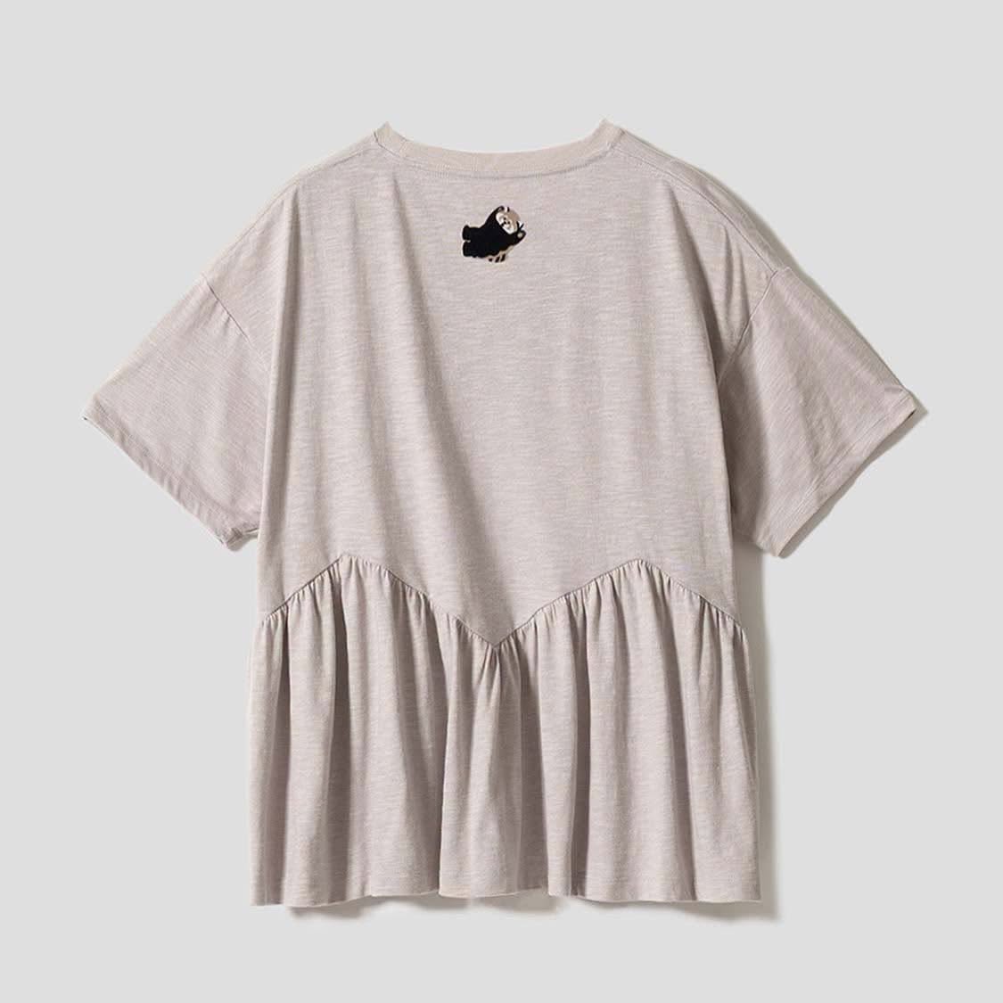 ❤️$420 VIP$390 🇯🇵 新品 graniph 褶襉下擺上衣 035001365 杏色入