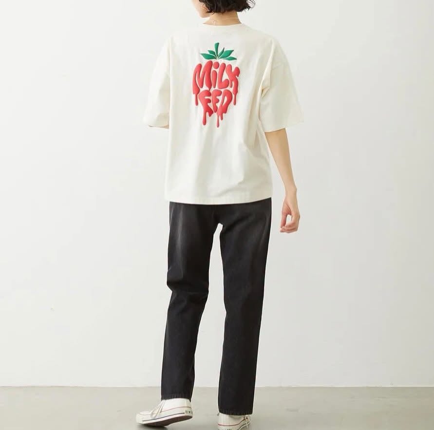❤️$350 VIP$330 🇯🇵 新品 MILKFED. 全棉Tee 103262011006 米白色入