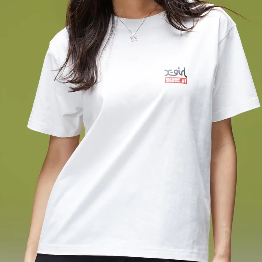 ❤️$420 VIP$390 🇯🇵 新品 X-Girl 全棉上衣 105263011018 白/藍/黑 3色入