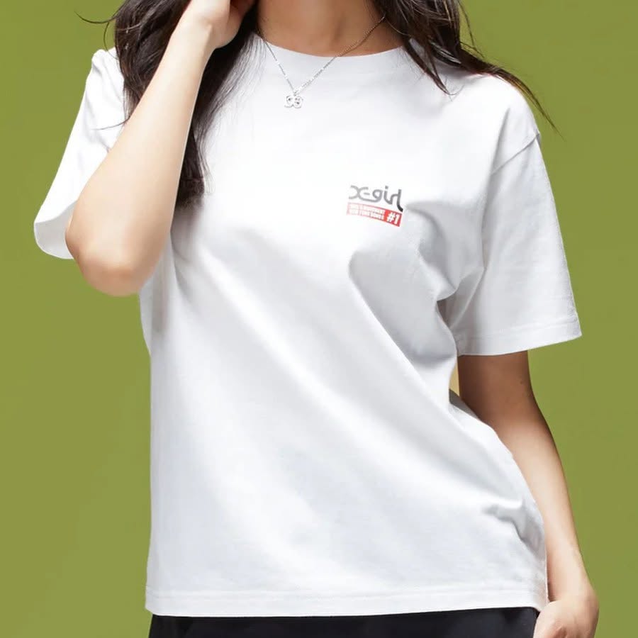 ❤️$420 VIP$390 🇯🇵 新品 X-Girl 全棉上衣 105263011018 白/藍/黑 3色入