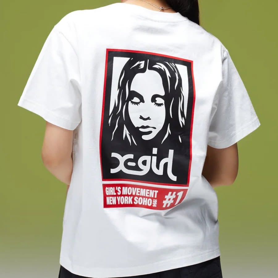 ❤️$420 VIP$390 🇯🇵 新品 X-Girl 全棉上衣 105263011018 白/藍/黑 3色入