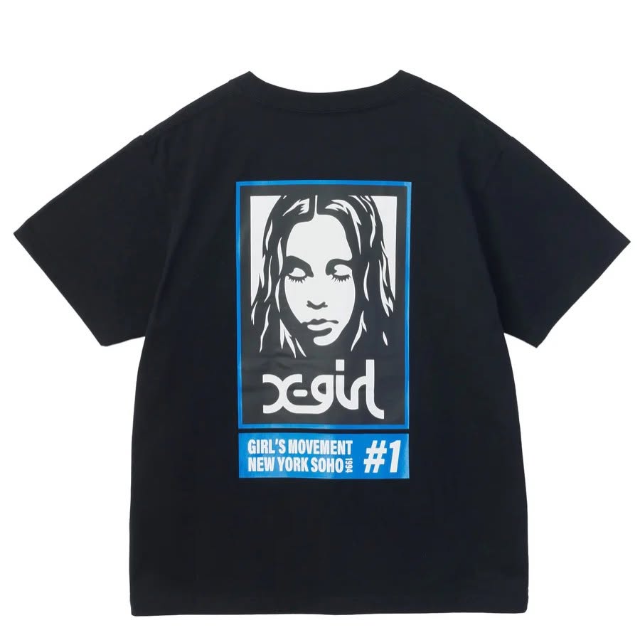 ❤️$420 VIP$390 🇯🇵 新品 X-Girl 全棉上衣 105263011018 白/藍/黑 3色入