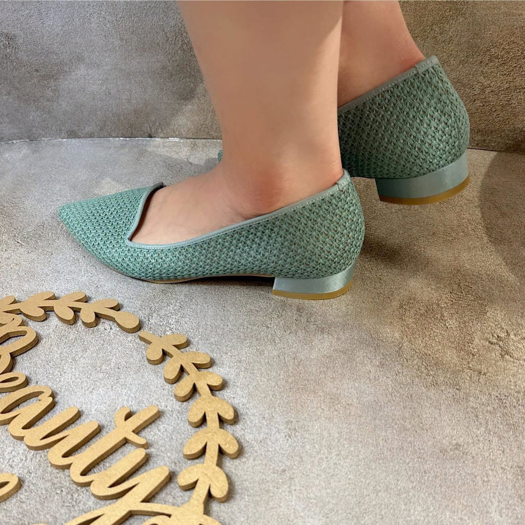 On Sale$399 🇯🇵 新品 日本制 Jelly Beans 2cm 平底鞋🥿 113-01380 好靚綠色入 足碼 好著