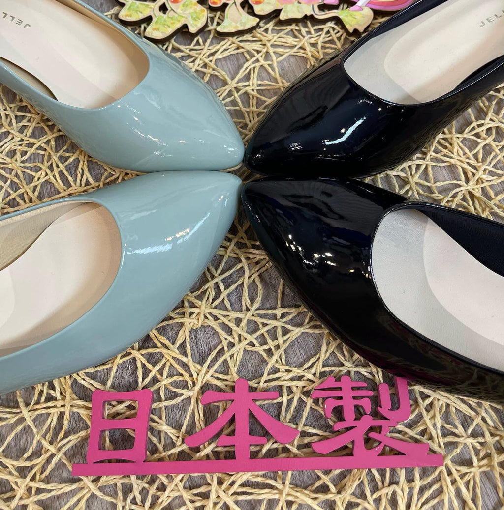 感謝價♥️$570 VIP$550 🇯🇵 新品 日本製 Jelly Beans 高跟鞋 113-05640 粉綠/黑 2色入