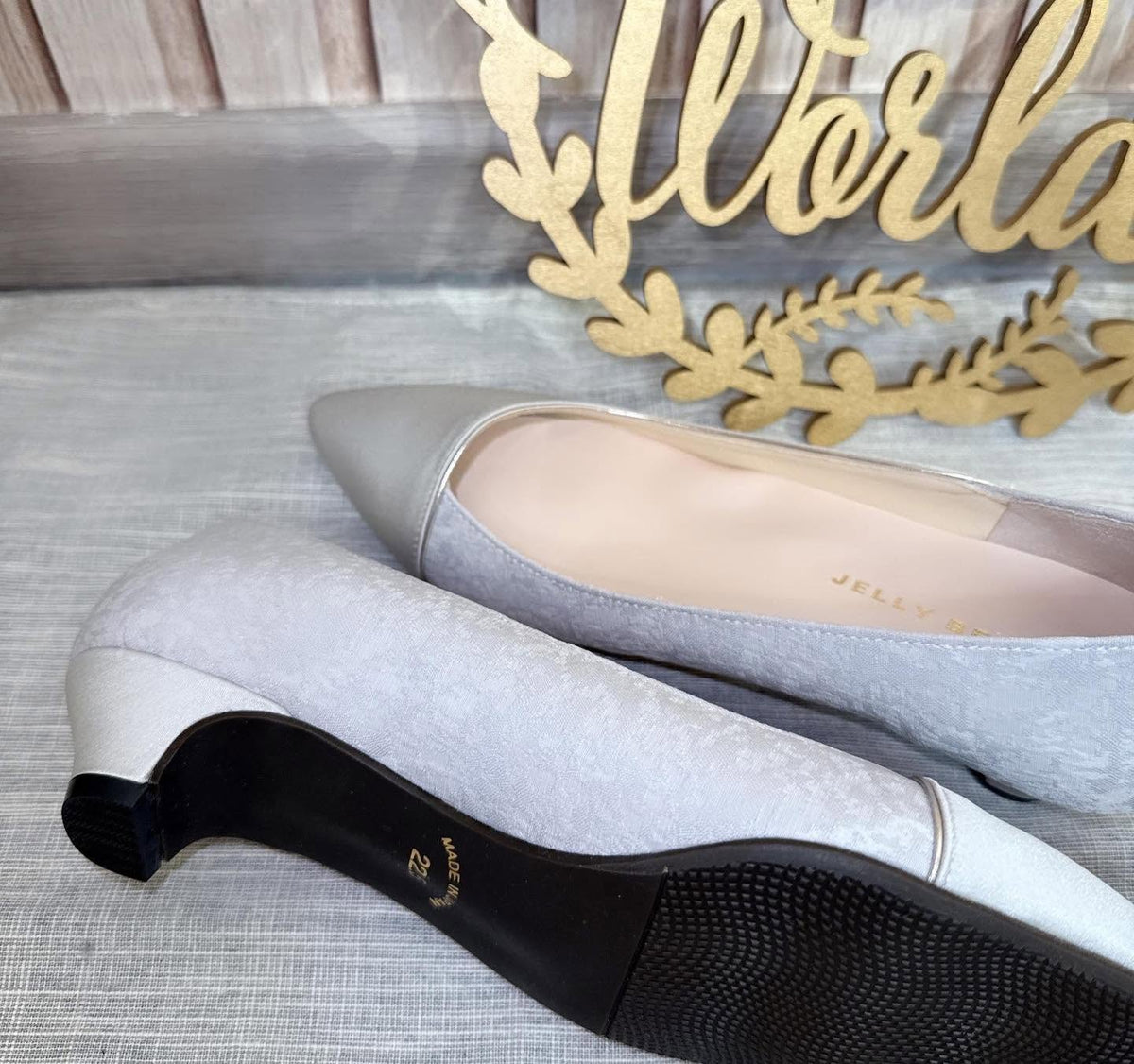 ❤️$590 VIP$570 🇯🇵 新品 日本制 Jelly Beans 高👠鞋 125-51105 3cm高跟👠鞋  淺灰入