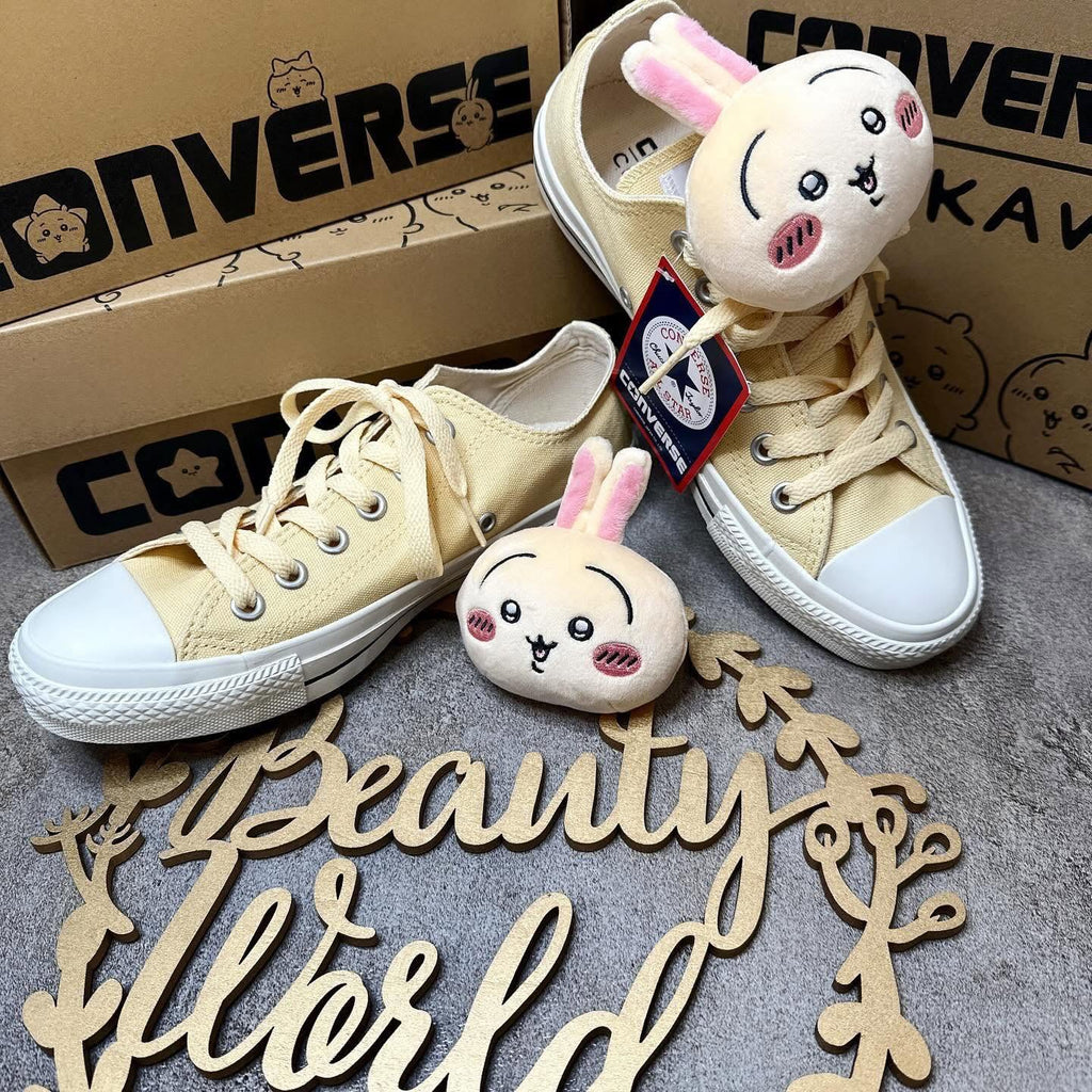 ❤️快閃價$399 🇯🇵 新品 CONVERSE x CHIIKAWA 兔子USAGI經典休閒鞋 1SE429  2著 黃色入