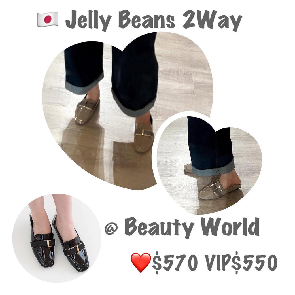 On Sale ❤️$570 VIP$550🇯🇵 Jelly Beans  立體蝴蝶結平底鞋🥿  210-40341 華田/黑 2色入