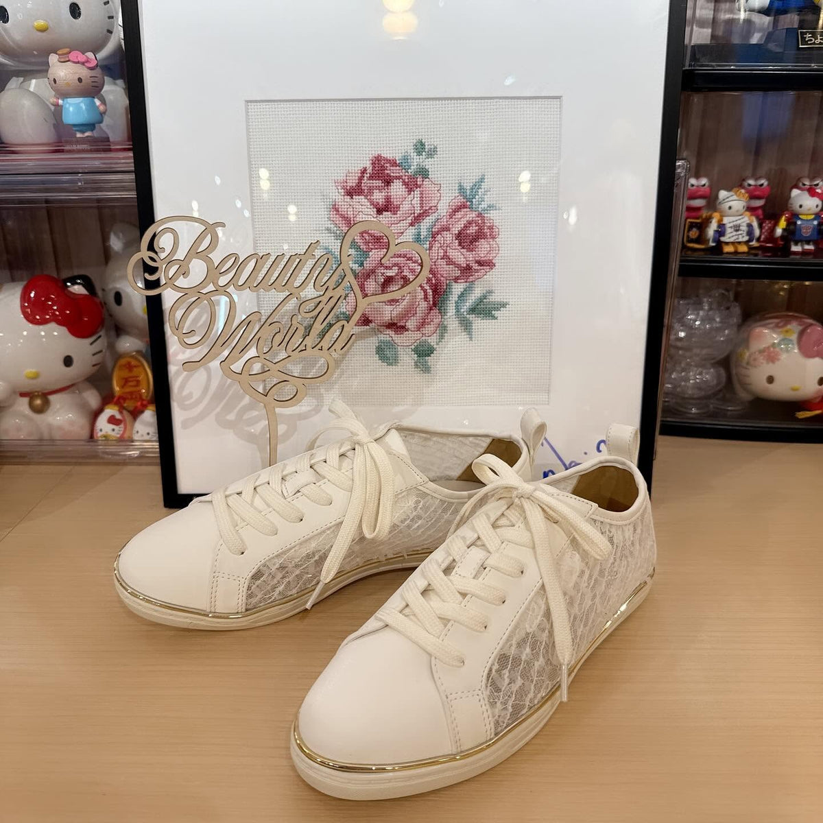 $499 VIP$480 On Sale 🇯🇵2025Jelly Beans春夏系列 211-52316半透花布綁鞋帶平底1.5cm高 正常碼