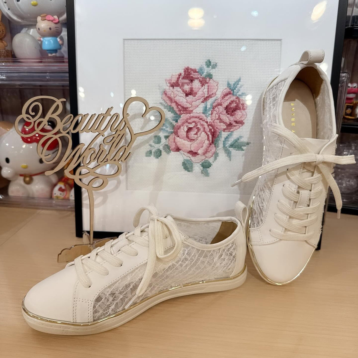 $499 VIP$480 On Sale 🇯🇵2025Jelly Beans春夏系列 211-52316半透花布綁鞋帶平底1.5cm高 正常碼