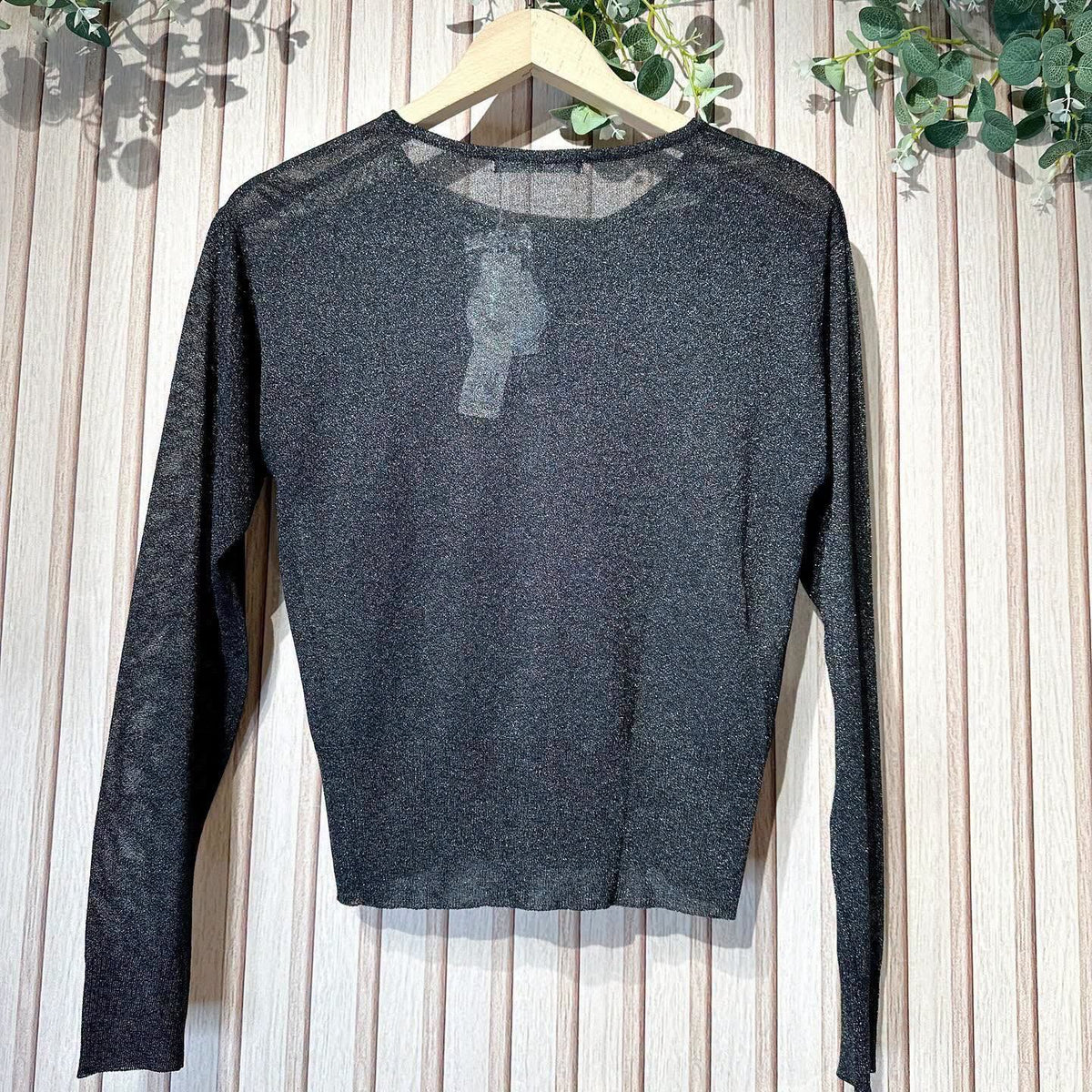 On Sale ❤️快閃⚡️$249 🇯🇵新品Carina Luce 薄身閃閃長袖外套 2115005 ［接觸冷感］ 黑色入