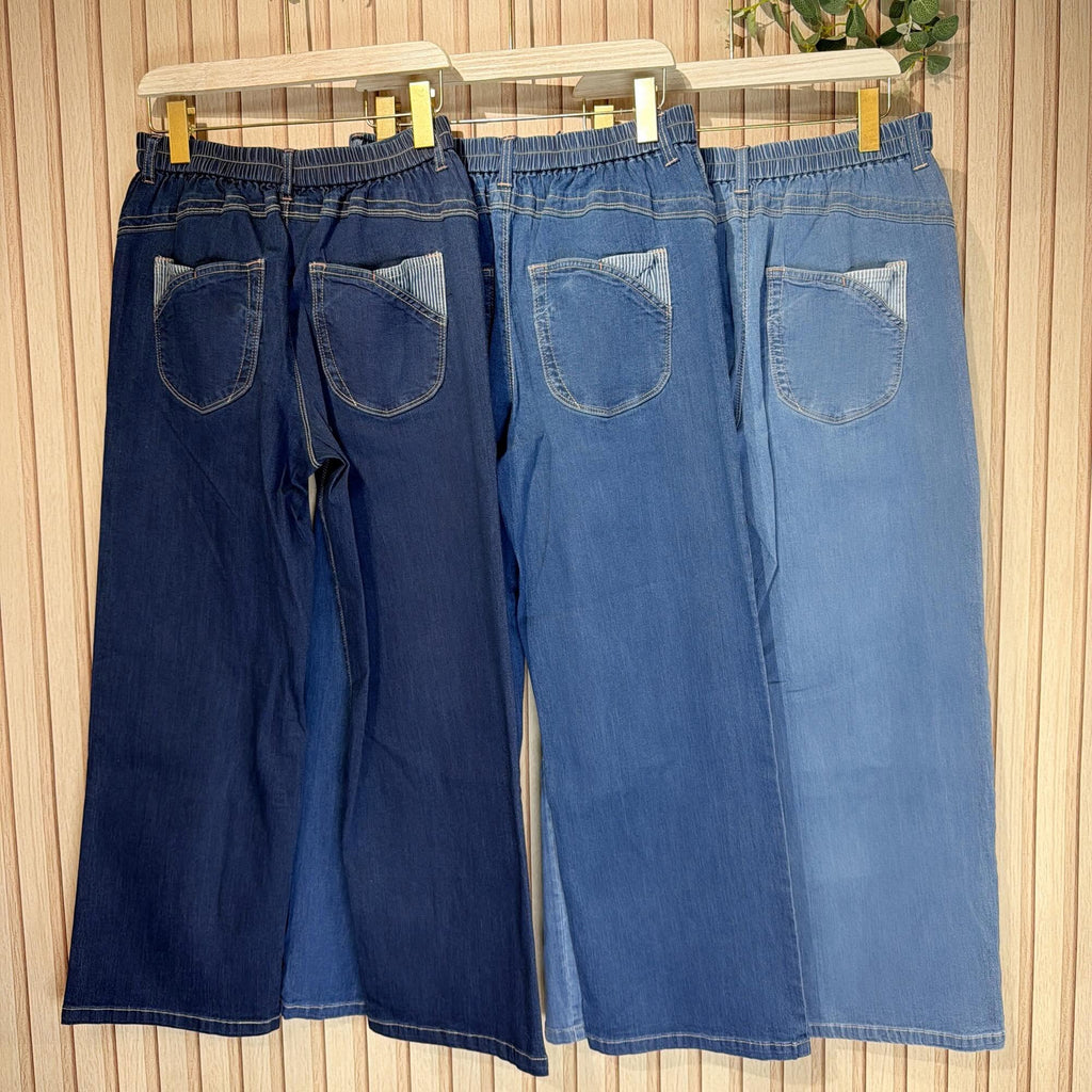 ❤️$280 VIP$260🇯🇵 新品 a.i.a.i 全橡筋腰牛仔褲👖 2746 併條子布褲袋設計