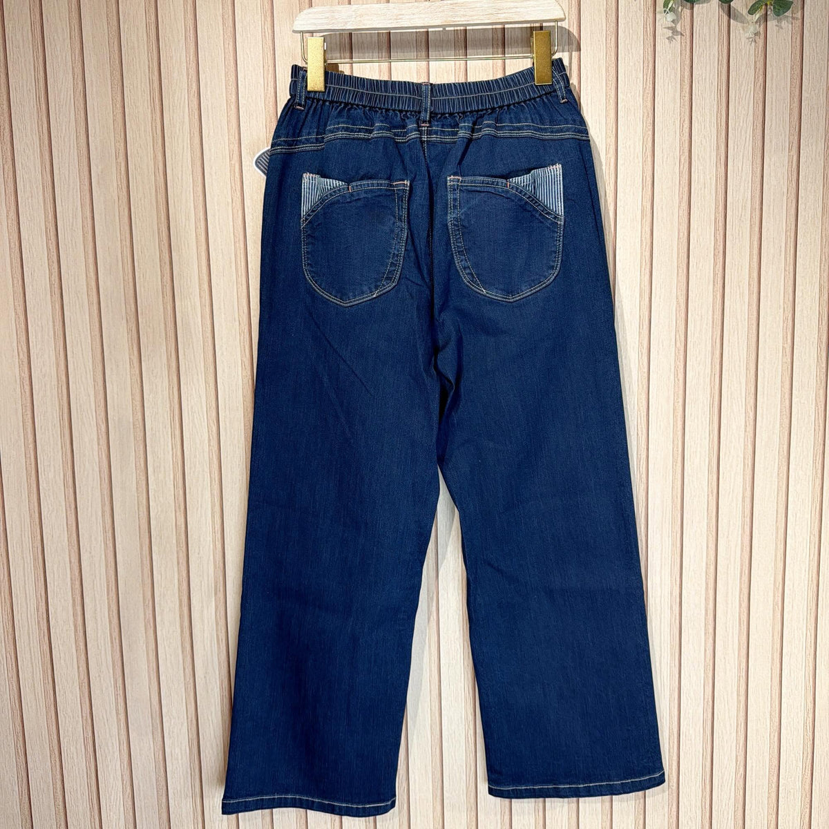 ❤️$280 VIP$260🇯🇵 新品 a.i.a.i 全橡筋腰牛仔褲👖 2746 併條子布褲袋設計