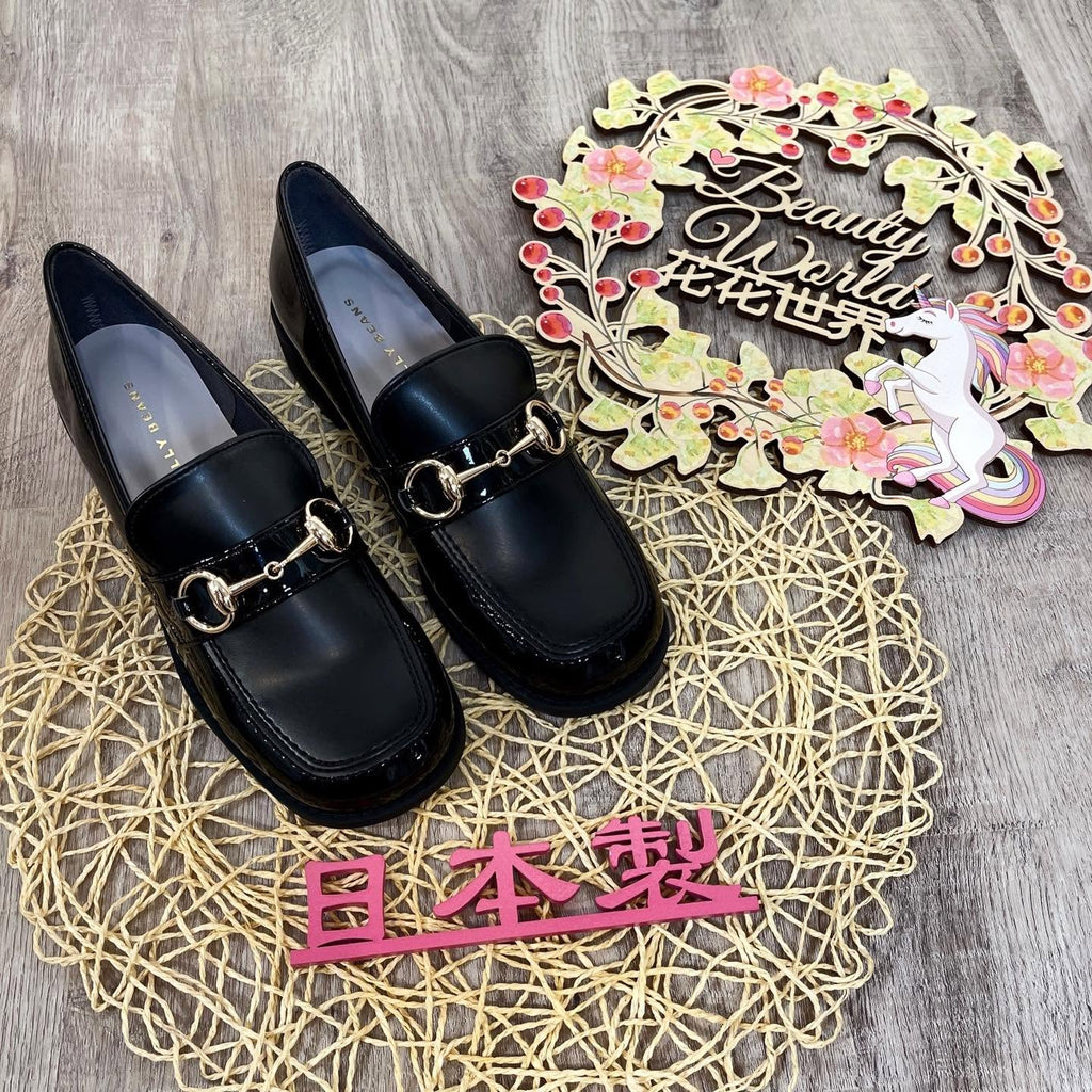 ❤️$650 VIP$630 🇯🇵Jelly Beans 3cm高日本製系列 309-92114 好輕身 大鞋頭設計 內裡全包棉布 非常好著 黑/杏/藍3色入