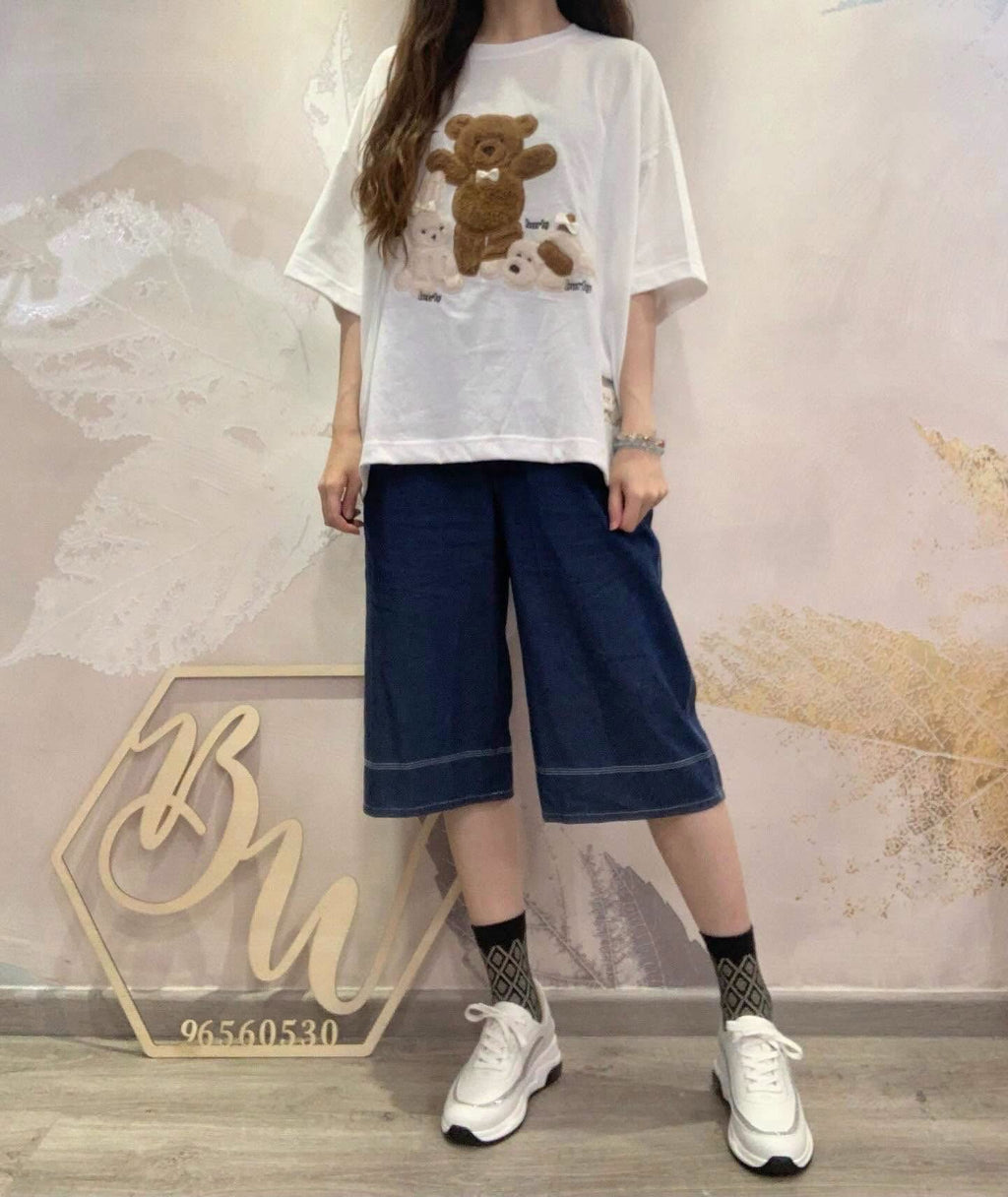❤️$260/條 VIP$240/條 🇯🇵新品💕Co.Ltd 全橡根腰全棉短褲 3673 淺藍/深藍2色入