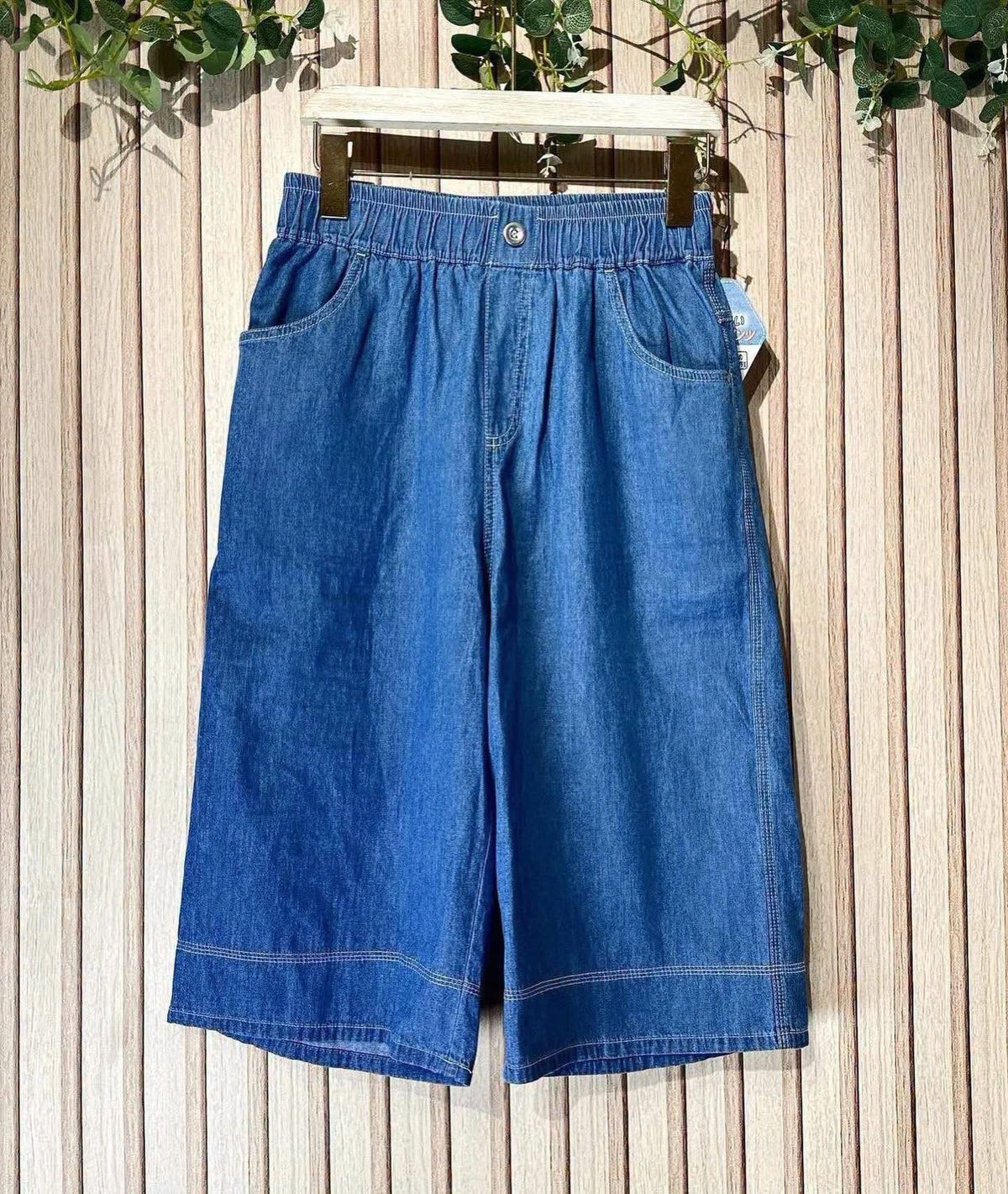 ❤️$260/條 VIP$240/條 🇯🇵新品💕Co.Ltd 全橡根腰全棉短褲 3673 淺藍/深藍2色入