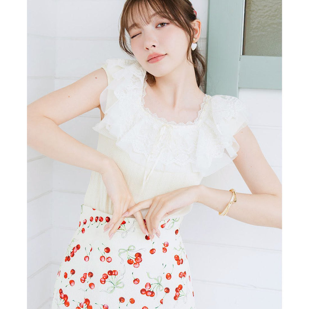 ❤️$490 VIP$470 🇯🇵 新品 Lillian Carat 有彈性羅紋布料上衣 46321367 米黃/芋紫/黑 3色入