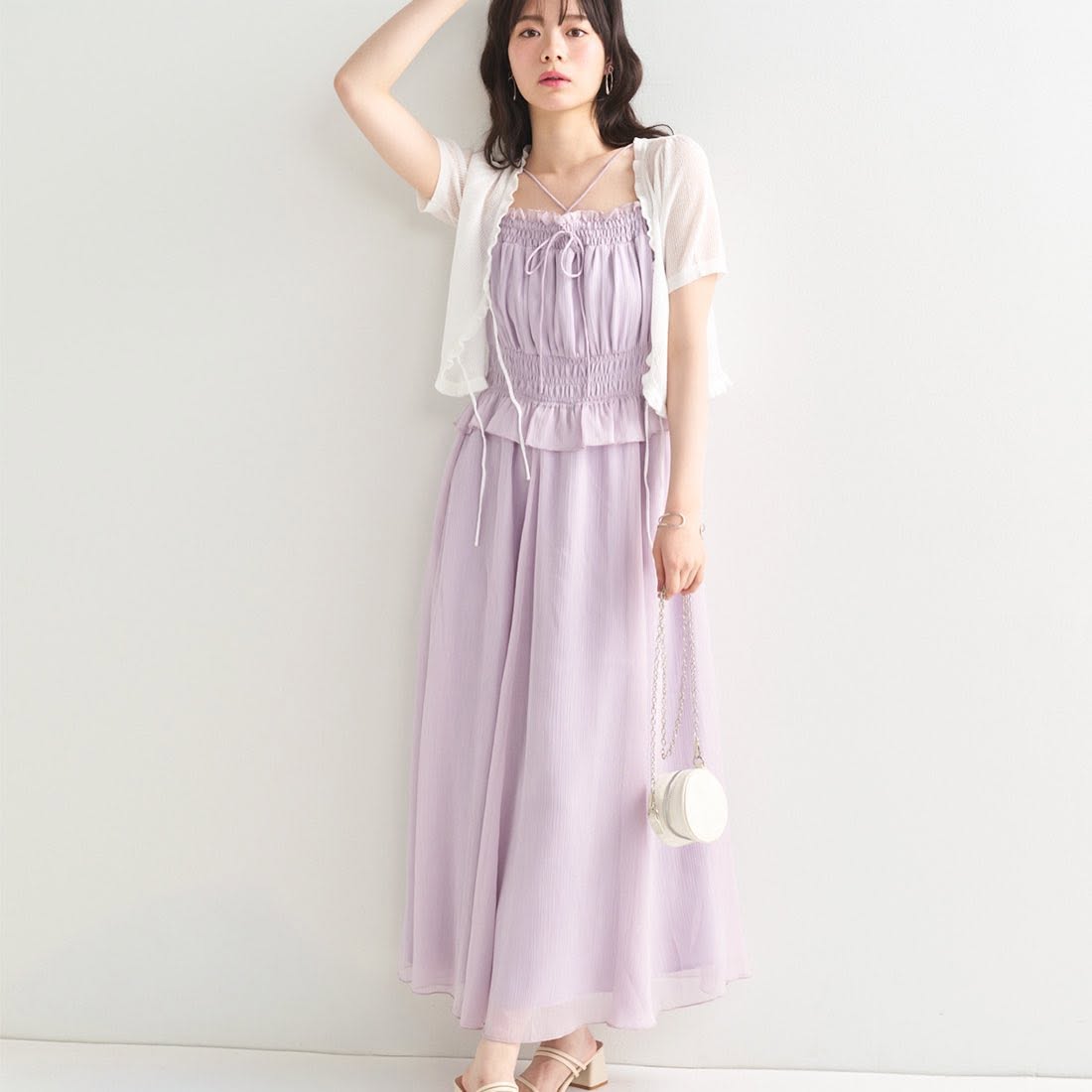 ❤️$470 VIP$450  🇯🇵 新品 Lillian Carat 點綴閃光針織外套 46533005 粉紅/淺灰/白 3色入