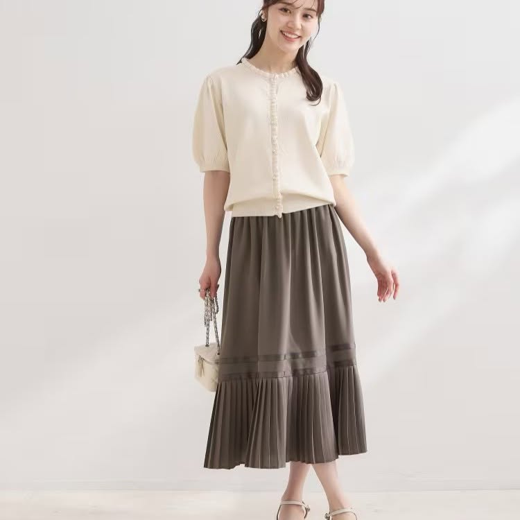 ❤️$420 VIP$390 🇯🇵 新品 Couture Brooch鏤空外套 508-36030 米/灰 2色入