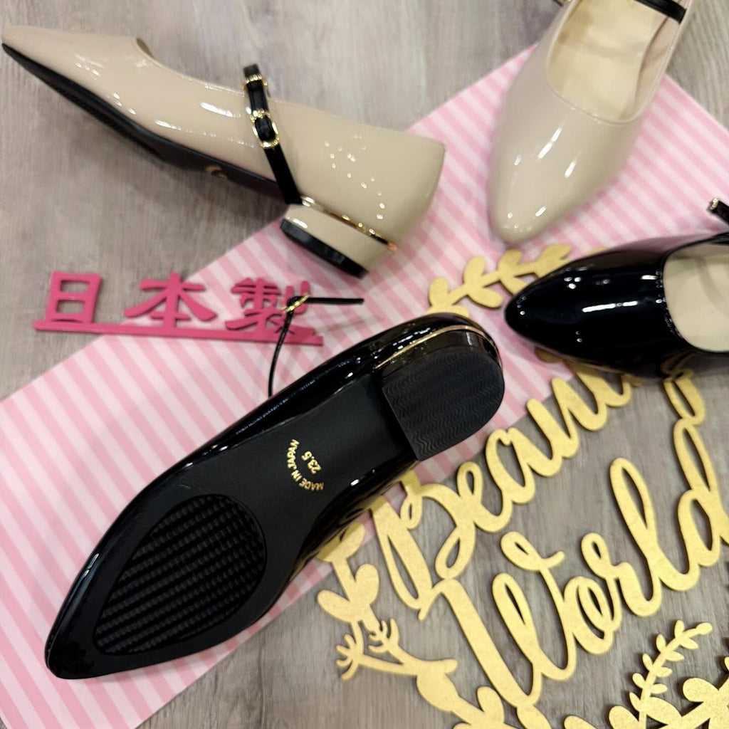 ❤️$590 VIP$570 🇯🇵 新品 日本製 Pied du lapan 2cm高底鞋 508412B 黑/杏2色入 正常碼