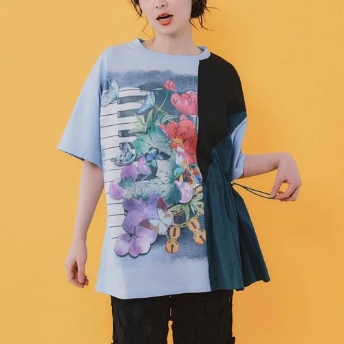 ❤️$420 VIP$390 🇯🇵 新品 iS Scolar不對稱色塊簇絨併全綿上衣 562227