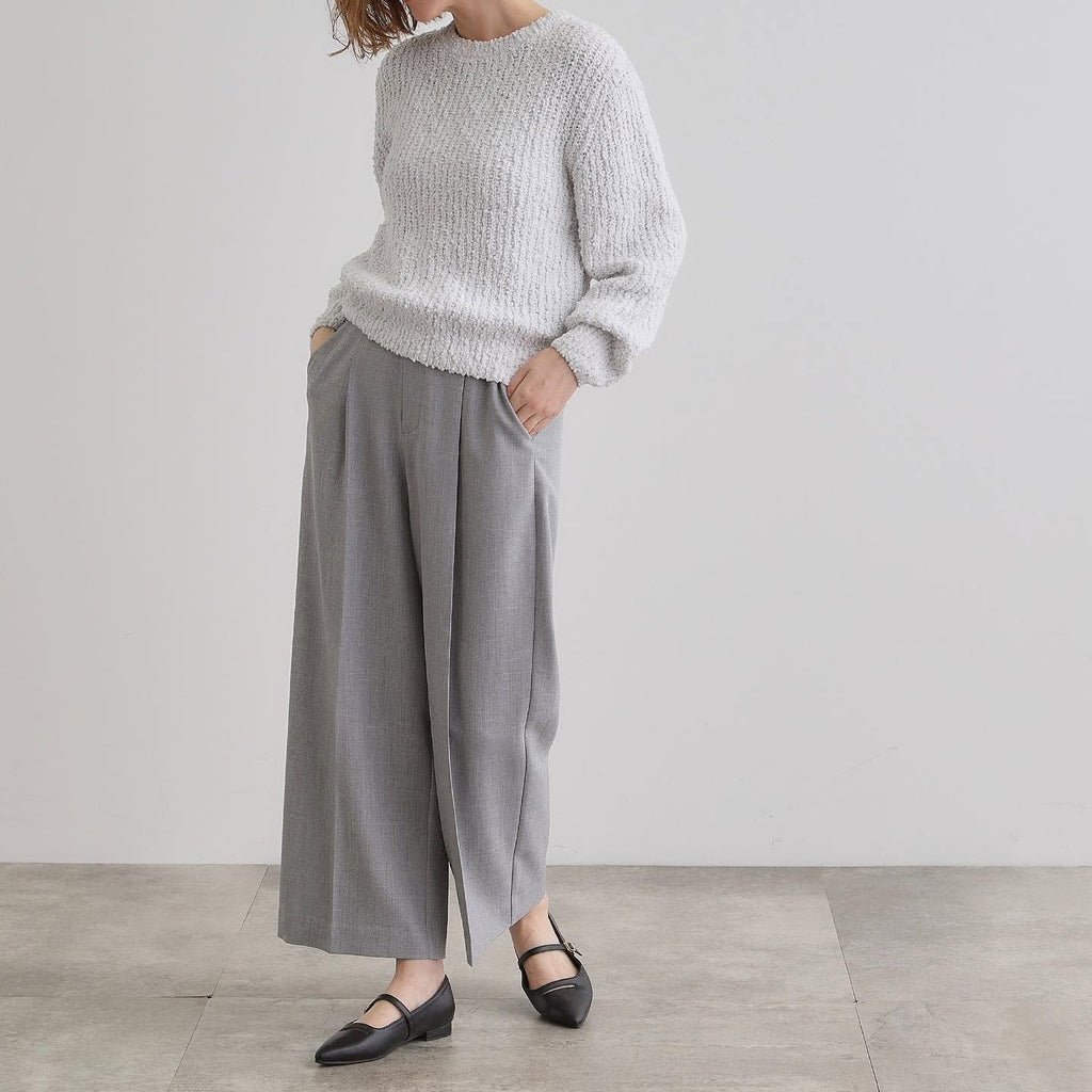 ❤️快閃⚡️$299 On Sale 🇯🇵 新品 Grove 背面橡筋腰寬褲 768-62038 綠/藍/灰3色入