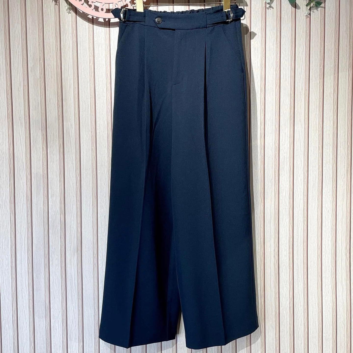 ❤️快閃⚡️$299 On Sale 🇯🇵 新品 Grove 背面橡筋腰寬褲 768-62038 綠/藍/灰3色入