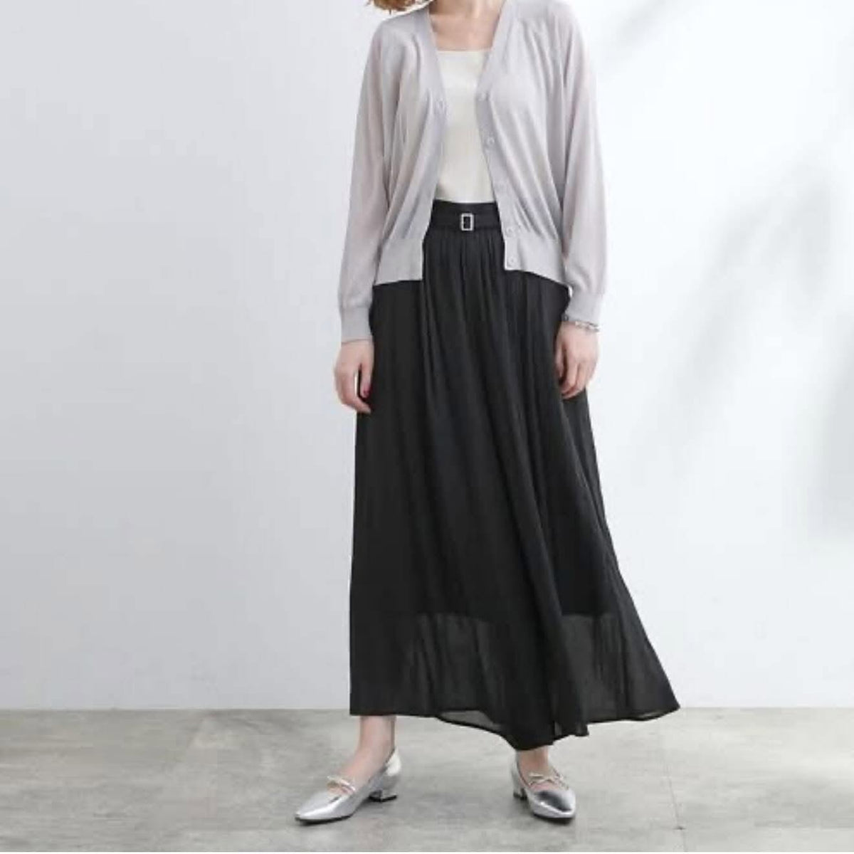 On Sale ❤️快💨閃$299 🇯🇵 新品 Grove 背面橡筋腰裙褲 768-63024 黑/灰/綠 3色入
