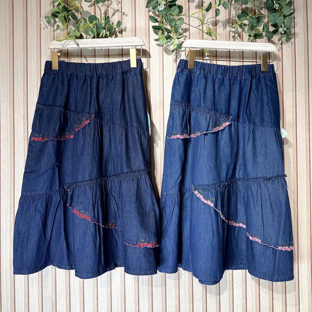 On Sale❤️快閃⚡️$378 VIP$351 🇯🇵 新品 Dream 全橡筋腰半截裙 BTM-1312 深藍/中藍 2色入
