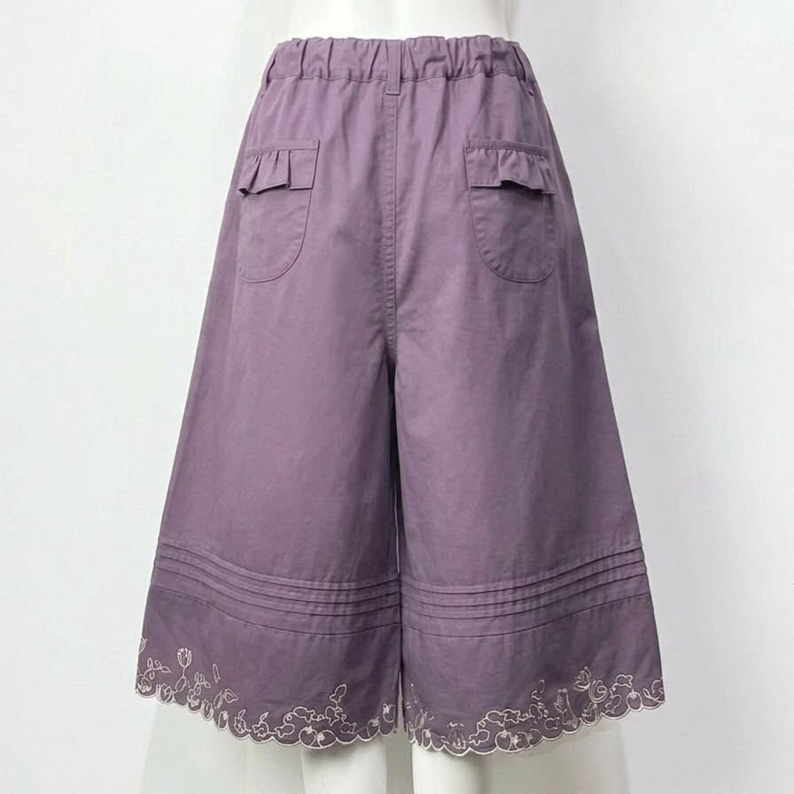 ❤️$390 VIP$370 🇯🇵 新品 Dream 繡花波浪腳裙褲 BTM-1398