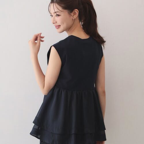 ❤️$300 VIP$280 🇯🇵 新品 Index 雙層荷葉邊上衣 C58-16203 米/粉紅/藍 3色入