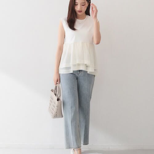 ❤️$300 VIP$280 🇯🇵 新品 Index 雙層荷葉邊上衣 C58-16203 米/粉紅/藍 3色入