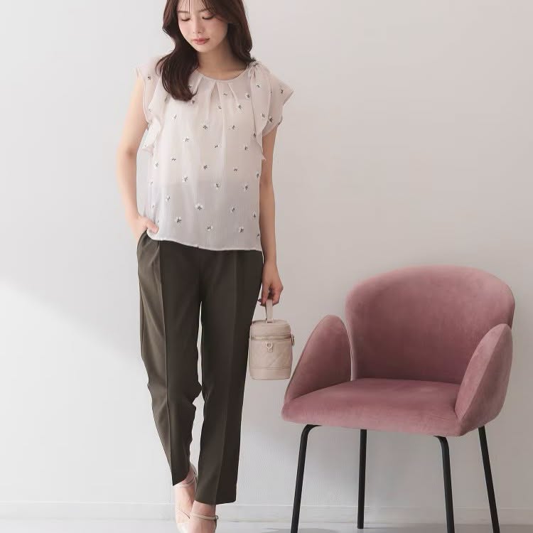 ❤️$370 VIP$350 🇯🇵 新品 Index 背面背橡筋腰錐形褲 C58-66002 深杏/黑 2色入