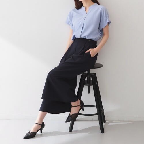 ❤️$370 VIP$350 🇯🇵 新品 Index 背面背橡筋腰寬褲 C58-66003 灰/藍/啡 3色入