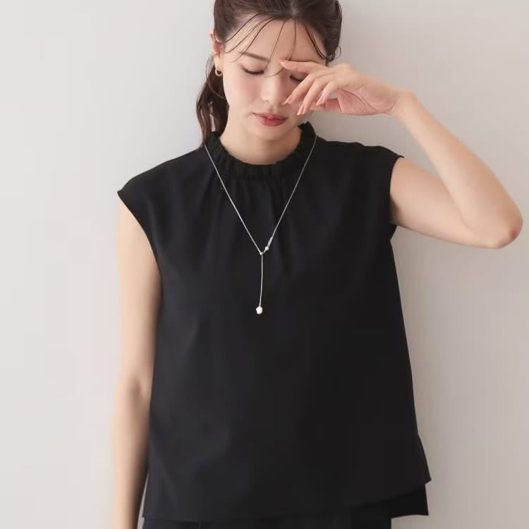 ❤️$300 VIP$280 🇯🇵 新品 Index 立領荷葉邊上衣 C58-86003 黑/啡/深杏 3色入