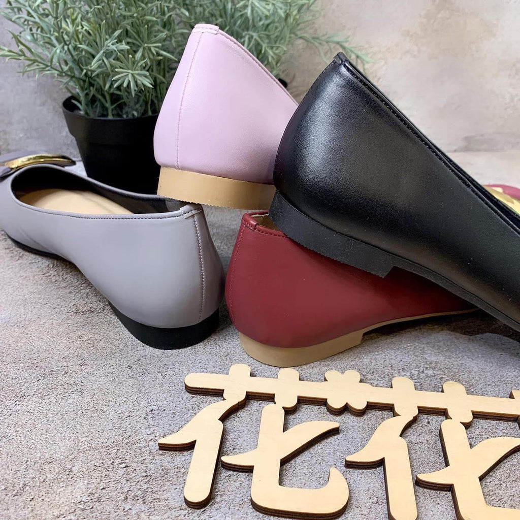 On Sale ❤️ 🇯🇵 日本制 Metal Rouge X 花花限定方頭鞋 FO2131 1cm高 厚鞋墊 正常碼 紅/灰/黑/粉紫4色入