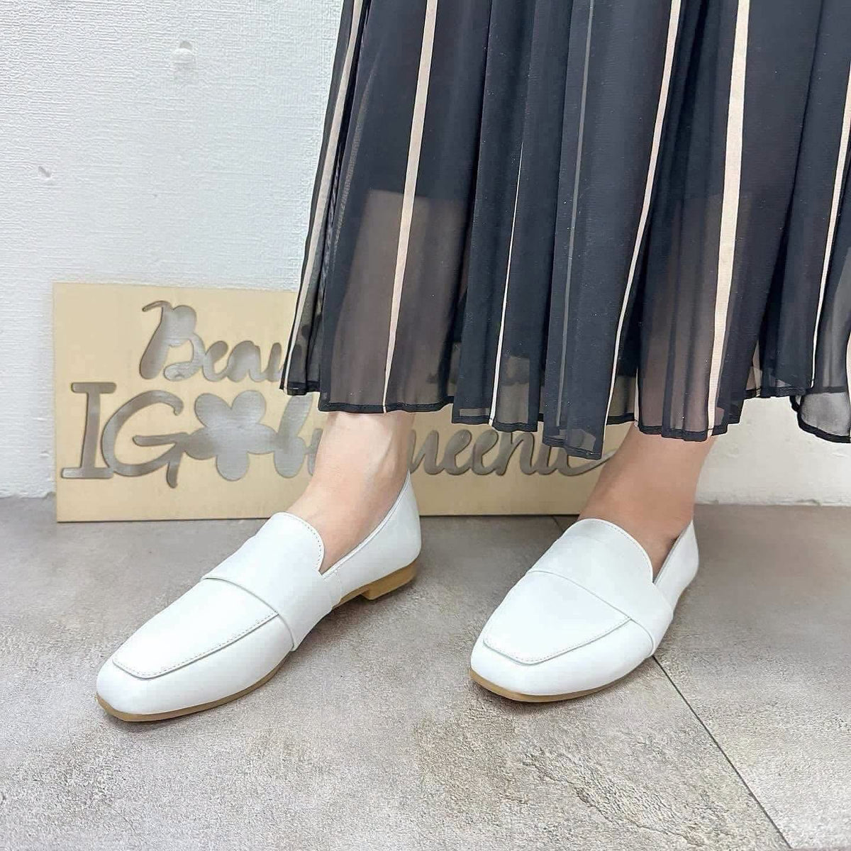 $650 🇯🇵 新品 日本制 Recipe 真皮鞋 RP-278 1cm 高 生膠底 軟皮好著 白/黑2色入 正常碼