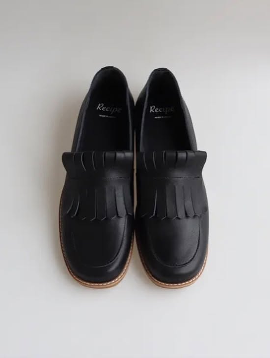 $690 🇯🇵 新品 日本制 Recipe 真皮鞋  RP-553 1.5cm高 深啡/黑2色入正常碼