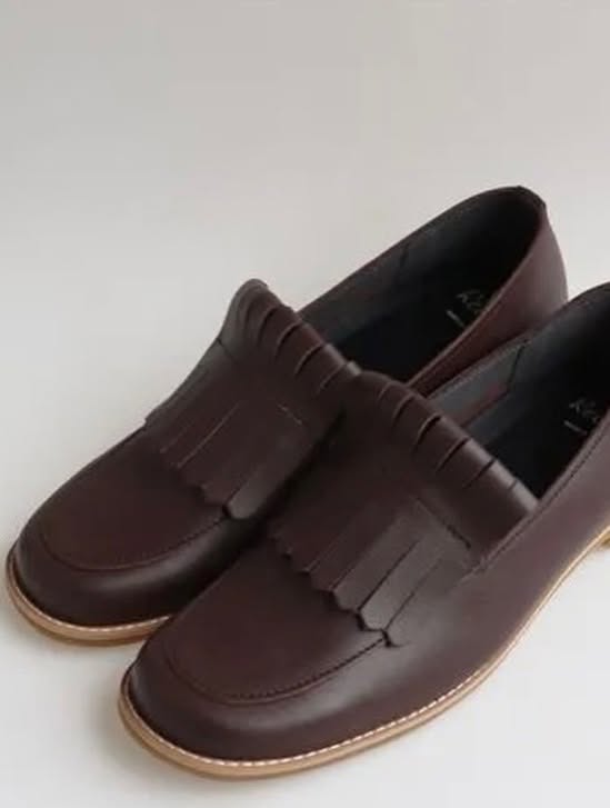 $690 🇯🇵 新品 日本制 Recipe 真皮鞋  RP-553 1.5cm高 深啡/黑2色入正常碼
