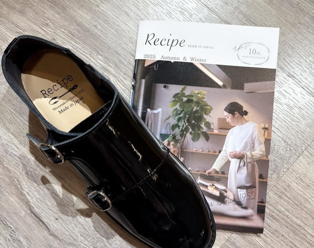 ❤️$770 VIP$750  🇯🇵 新品 日本製 Recipe 軟漆皮鞋👞 RP-564  3cm高 粗踭 正常碼  漆皮黑色色入