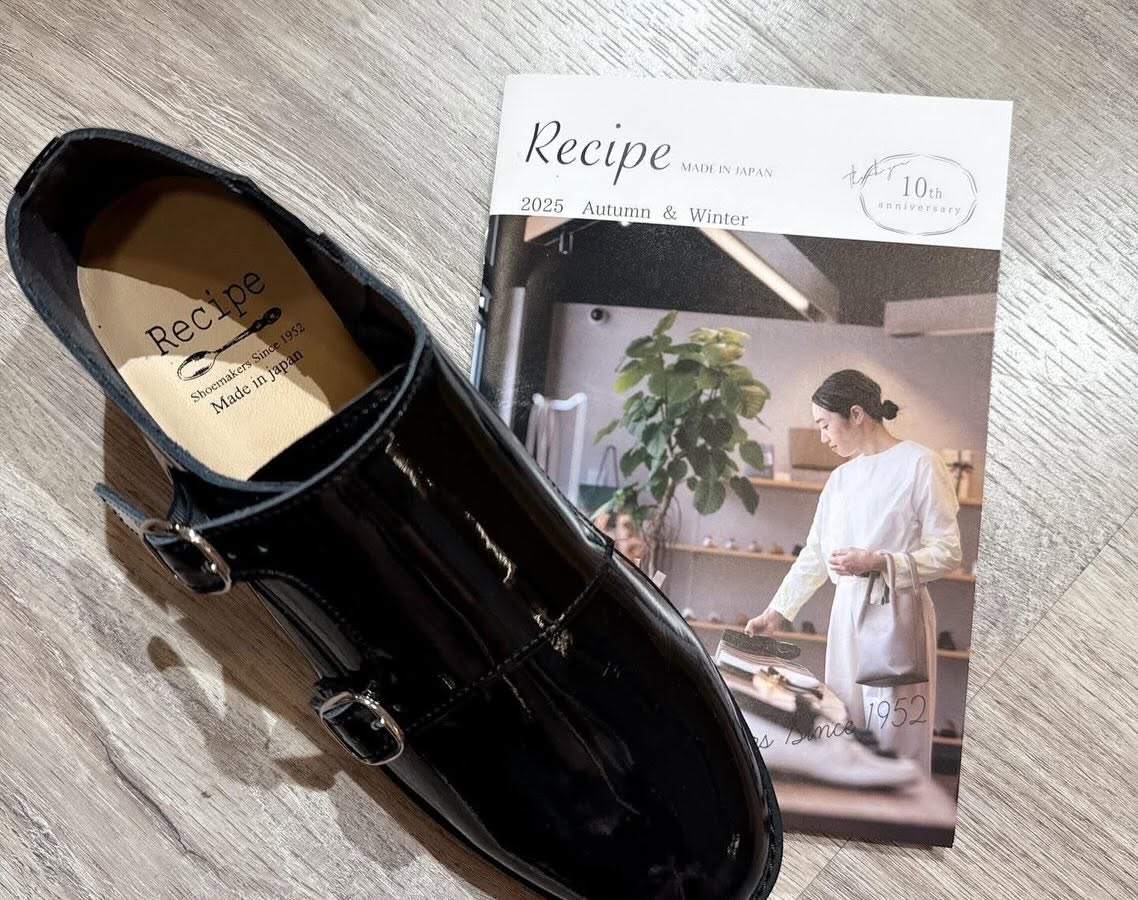 ❤️$770 VIP$750  🇯🇵 新品 日本製 Recipe 軟漆皮鞋👞 RP-564  3cm高 粗踭 正常碼  漆皮黑色色入