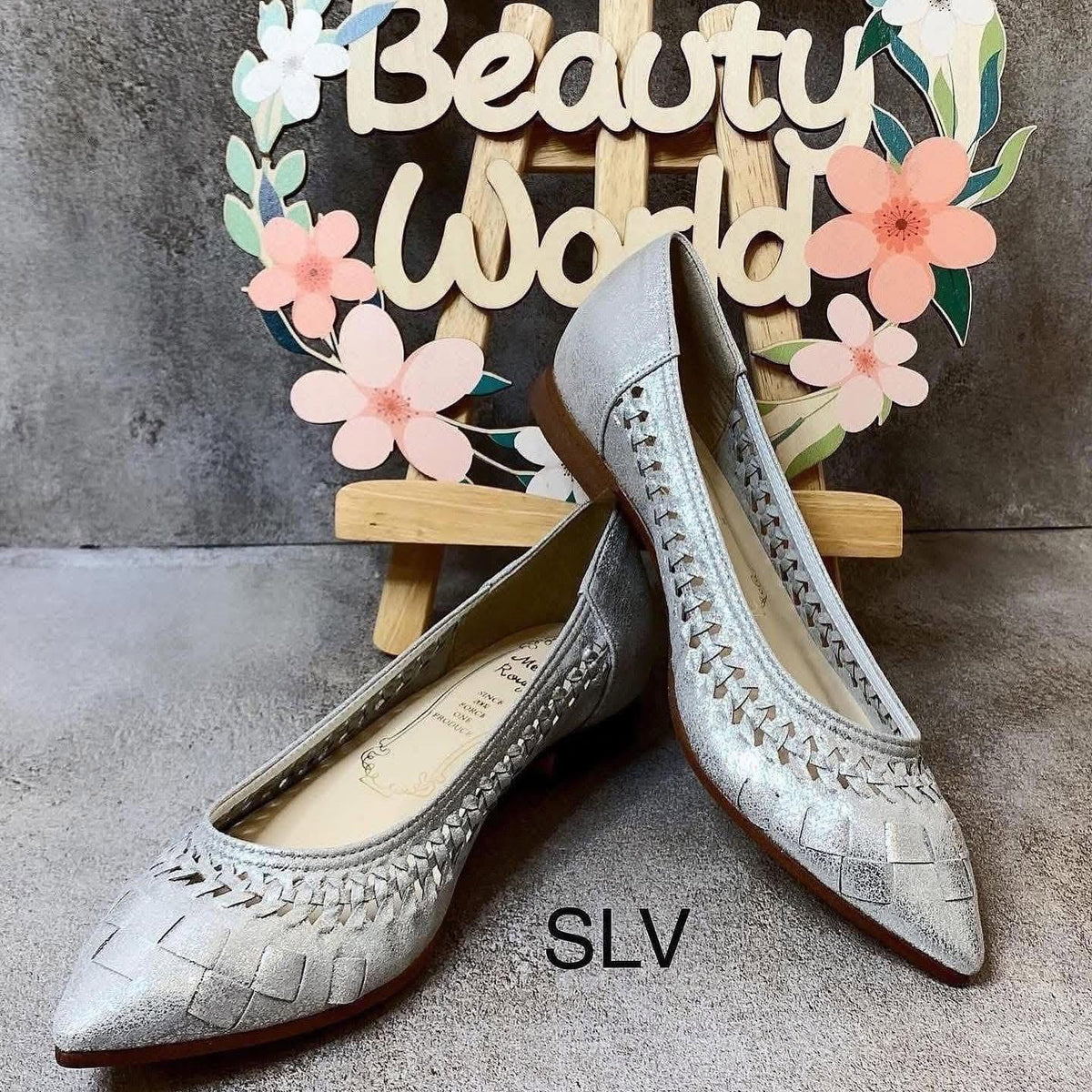 ♥️$590 VIP$570  🇯🇵 新品 日本製 Metal Rouge  1cm尖頭平底鞋 YK926  正常碼  織花軟皮料