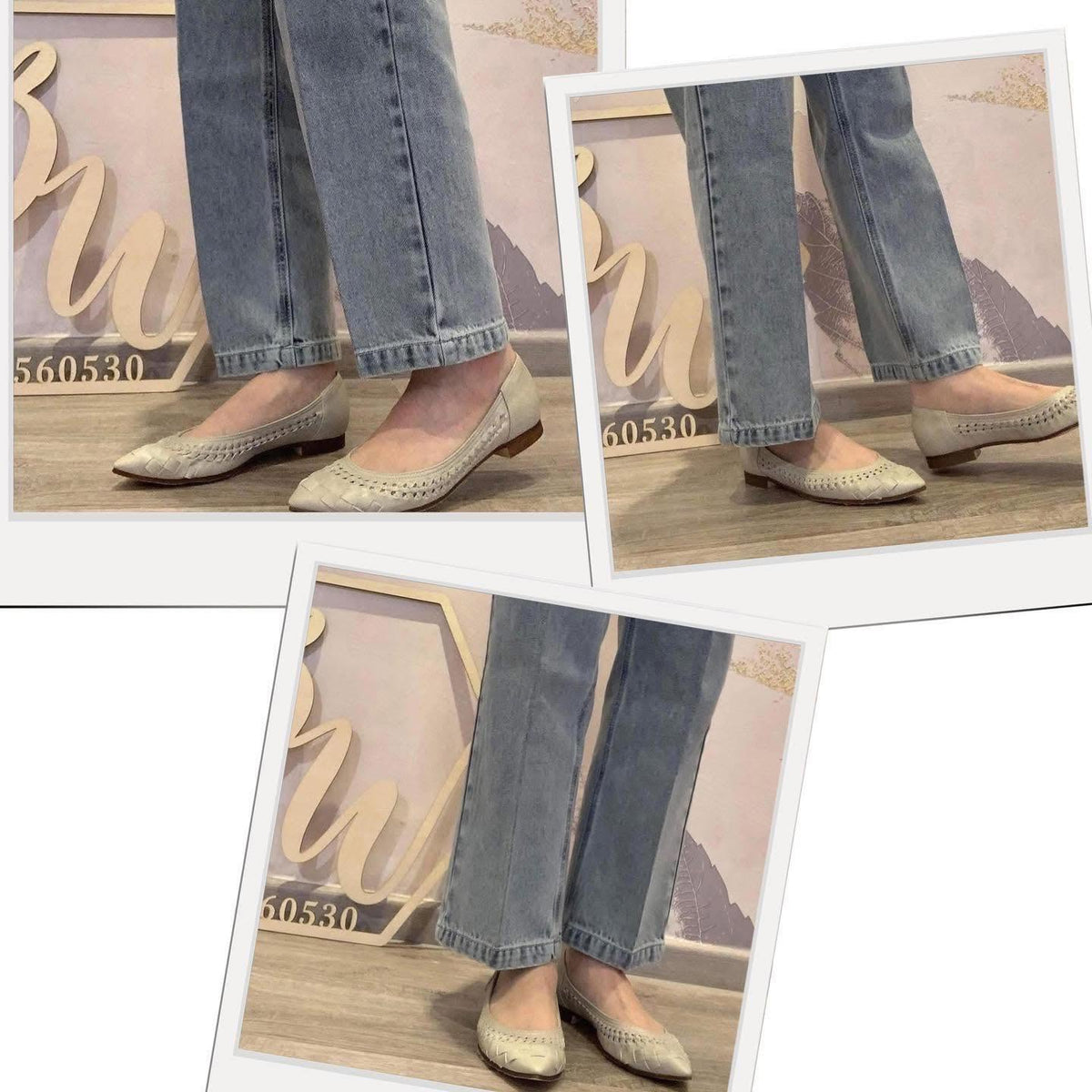 ♥️$590 VIP$570  🇯🇵 新品 日本製 Metal Rouge  1cm尖頭平底鞋 YK926  正常碼  織花軟皮料