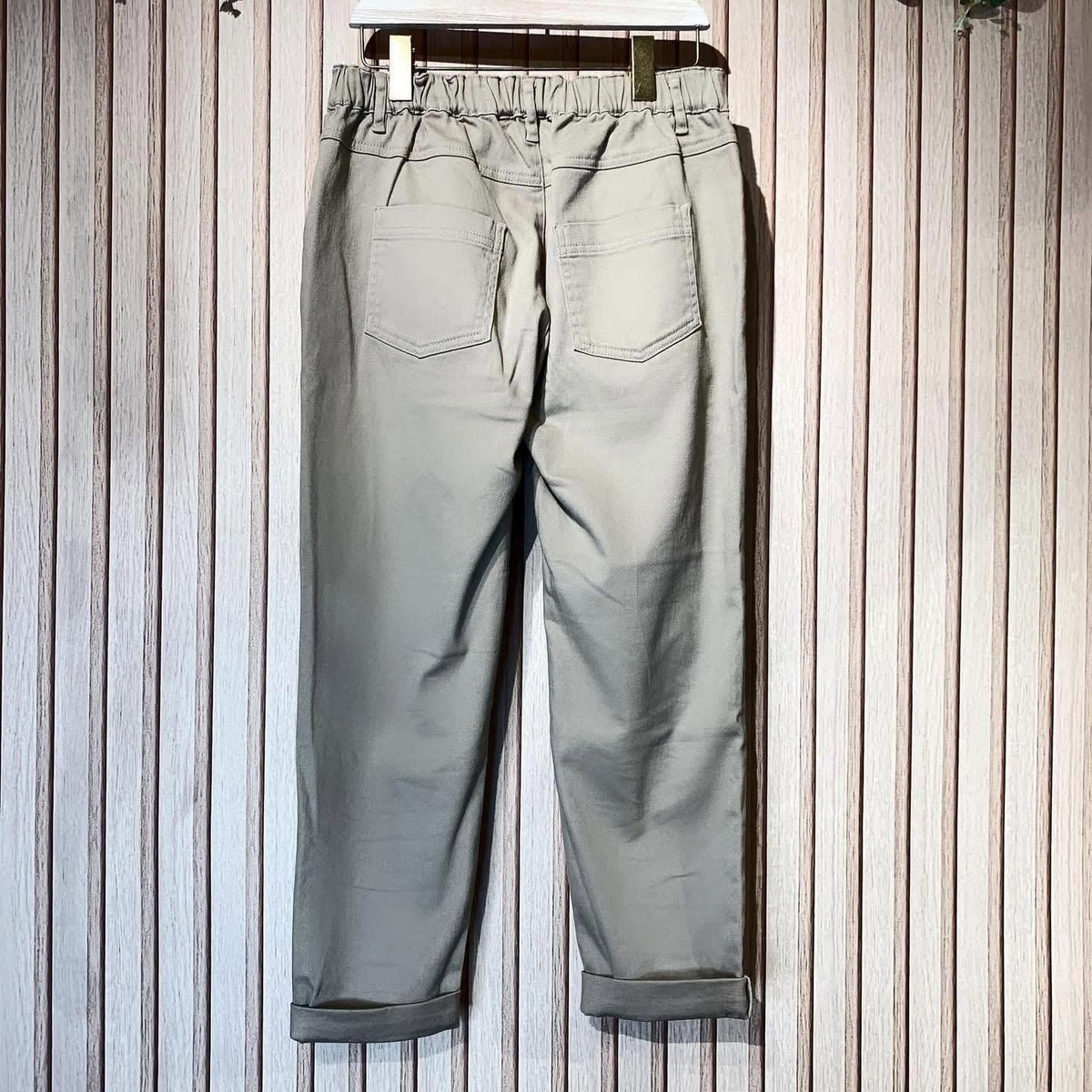 On Sale❤️快閃⚡️199 🇯🇵 新品 CL & L 背面橡筋腰斜布褲 Z101616